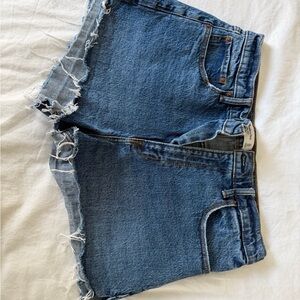 Abercrombie & Fitch High Rise Denim Shorts